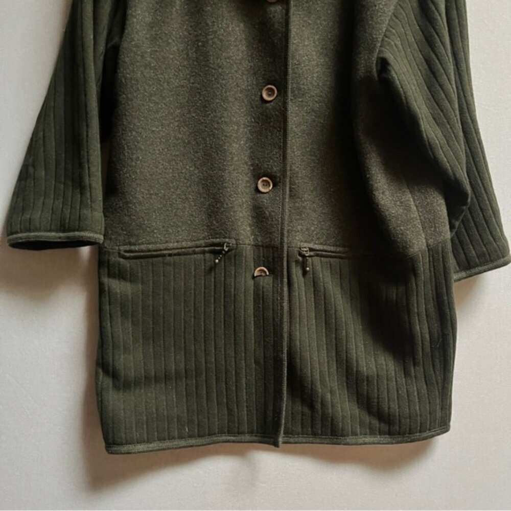Olive Green Women's Jacket - Picture 3 of 11